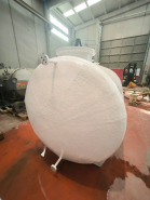 Cuve de fibre horizontale de 5 200 litre avec revetement interieur en halar - référence : c13458_3