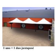 Préau pour école primaire UNO - 25 m² sur poteau déporté en acier galvanisé_3