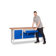 Armoires et meubles de rangement robustes pour ateliers et garages - Gamme Verso - acier soudé et modulables_3