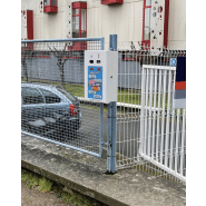 Cendrier mural avec fixation murale ou sur poteau pour espaces publics