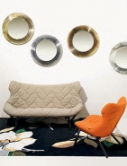 Canapé Foliage - Patricia Urquiola - 2 places, structure métal laqué et revêtements variés_3