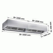 Hottes caisson inox statiques sans moteur - Profondeur 1400 mm - 4400_3