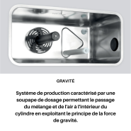 Machine à glace italienne GEL MATIC à gravité - 2+1 parfums - 3100W - 440 cônes/h - BV Easy 2 GR_3