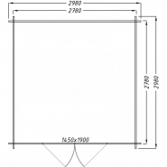 3365 - Abri de jardin en bois massif 9m² - 28mm traité teinté marron - Gardy Shelter_3