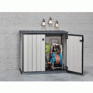 Armoire basse en résine Brossium - 1000L - 138 x 80,5 x 170 cm - Gris_3