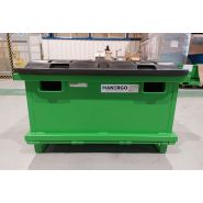 Benne à fond ouvrant 400 l avec couvercle_3