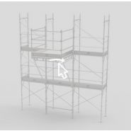 Échafaudage de chargement Multiceta - système Ceta - traverse 250/300 cm - planchers CK 33x180 et bois 5 cm_3