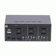 Switch KVM 2 Ports pour Deux Moniteurs, 4K60Hz, 2 Ports USB 5Gbps, 2 Ports USB 2.0 HID - Commutateur_3