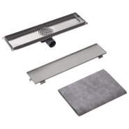 Vidaxl drain de douche linéaire 530 x 140 mm acier inoxydable 142171_3