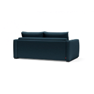 Innovation Living - Canapé design convertible Cosial avec accoudoirs rembourrés - Tissu Argus Navy Blue - Couchage 160x202 cm_3
