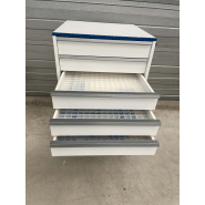 Meuble d'occasion de laboratoire avec tiroirs - ATEX - 9 tiroirs avec verrouillage à clé - Réf. P21091160_3