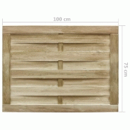 Vidaxl portillon de jardin bois de pin imprégné 100x75 cm vert 45308_3