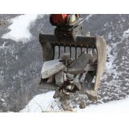 Godet à grilles 600 mm compatible minipelles 1,8 à 2,8 t