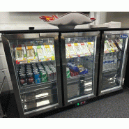 Arrière bar réfrigéré 2 portes battantes inox 220L Atosa_3