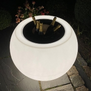 Pot de fleurs rond sphérique XXL lumineux Speranza 325L - finition grainée - intérieur/extérieur - Plast'Up Rotomoulage_3