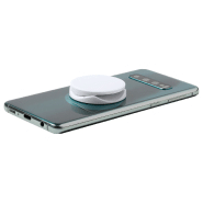 Porte téléphone portable en plastique - autocollant au dos - couleur blanche - 8,4g_3