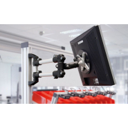 Support écran industriel modulaire, robuste, orientable et personnalisable Support écran industriel modulaire, robuste, orientable et personnalisable