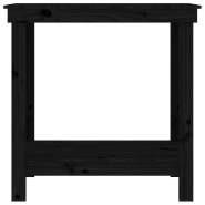 Vidaxl banc de travail noir 80x50x80 cm bois de pin massif 822500_3