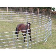 Bc240 - Barrière de contention 2m40 pour bovins et chevaux - Tubes ovales galvanisés à chaud_3