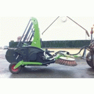 Balayeuse de voirie modèle City Clean - adaptable microtracteurs 20-25 CV - Double balai brevet COCHET_3