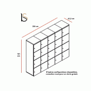 Casiers de rangement - MDD - Électronique, 20 cases_3