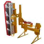 Taille-haie hydraulique sur chargeur lem - kirogn - déport hydraulique course 1000 mm_3