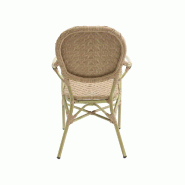 Tango - Fauteuil de bistrot en rotin synthétique bambou-naturel_3