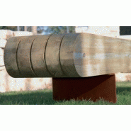 Banc public en bois - Banquette JERIKO© par Agence Akïro - Design robuste et proportions fortes_3