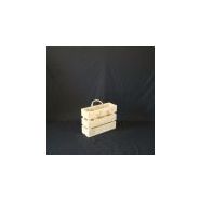 Ref 12 - Caisses en bois pour bouteilles - 4 bouteilles diam. 8,4 cm H 21 cm_3