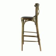 Chaise haute salle de restaurant Chinon - Marron_3