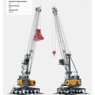 Lhm 120 grue portuaire mobile - liebherr - capacité de levage max 42t