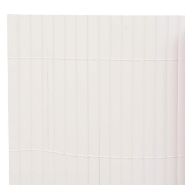 Vidaxl clôture de jardin double face 110x400 cm blanc 317156_3