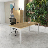 Bureau Professionnel Tempo Mobel Linea. - 120, Alu, Non, Chêne veiné_0