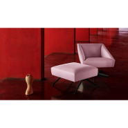 Canapé d'accueil carré à contours nets - Structure puissante - Collection AMARCORD - Design italien minimaliste_3