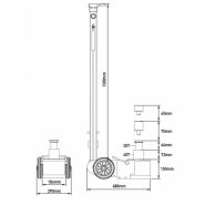 Crh215nb - Cric hydropneumatique ultra-compact Sam Outillage - Capacité 20-40T - Sécurité certifiée_3