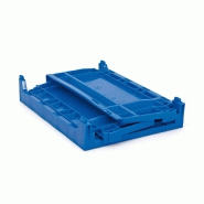 Bac de rangement pliable bleu - 30L_3