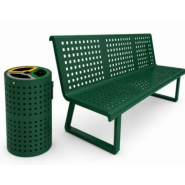 Banc métallique extérieur - QUADRA_3