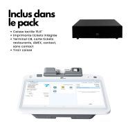 Caisse tactile tout-en-un avec accessoires intégrés