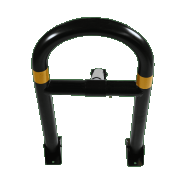 Barrière de parking individuel SPM4 GAMME PRO - bandes réfléchissantes jaunes, cadenas inclus_3