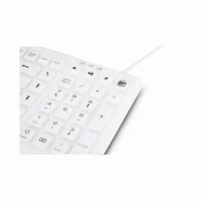 Urban Factory Sanee clavier Médical USB AZERTY Français Blanc_3