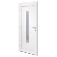 Vidaxl porte d'entrée anthracite 88x200 cm pvc 3157084_3