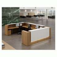 Banque d'accueil Z2 - L 126 cm - Fabricant OFFICITY - Kit LED en option_3