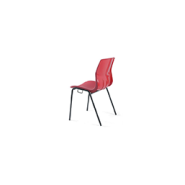Chaise empilable à coque vissée - VOLTA - Coque en polypropylène M2/M4 - Piétement Ø22 mm finition époxy ou chromé_3