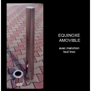 Potelet ou borne inox à sceller ou amovible - tête démontable - hauteur hors sol 900 mm - norme TRAT1225621A_3