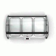 Vitrine chauffante 2 GN 1/1 Chaleur humide Série SPLENDID Bain Marie Sayl_3