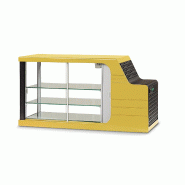 Vitrine réfrigérée de comptoir 120L SCAIOLA - Gris_3