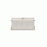 Canapé design convertible Cubed Wood 02 - Innovation Living - 200x140 cm - Tissu Vivus Dusty Off White_3