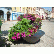 Pot de fleur Colors® - modèle Sitting - ultra-léger, résistant UV et températures extrêmes - réserve d'eau intégrée_3