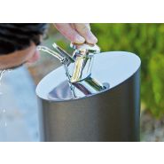 Fontaine à jet déporté en acier inoxydable pour extérieur