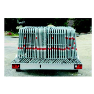Remorque porte-barrières ECIM - Adaptée pour barrières de ville 2m et 2,5m, PTAC 750 kg, châssis galvanisé_3